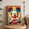 Disney Витражный Микки Маус Масляная Живопись Набор для Творчества Домашний Настенный Декор Ручная Работа Подарок на День Святого Валентина Гостиная Спальня Декор для Искусства и Ремесел