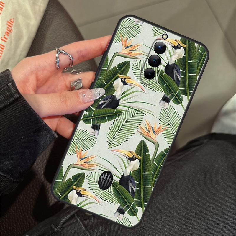 Retro Banana Leaf Plant Case For ZTE Nubia RedMagic 11 Pro Plus 10 9 8 8S 9S 10S Pro 5G 5S 6 7 6S 7S Pro 11 Air Cover