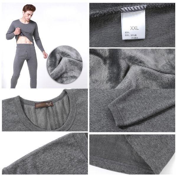 Мужское теплое термобелье Мужские длинные кальсоны Термокомплекты Толстые длинные кальсоны