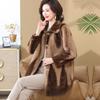 Mom's Autumn and Winter Coat, Noble Mother-in-law Fur Integrated Coat, Middle-aged and Elderly Women's Winter Fur, Fashionable New Style