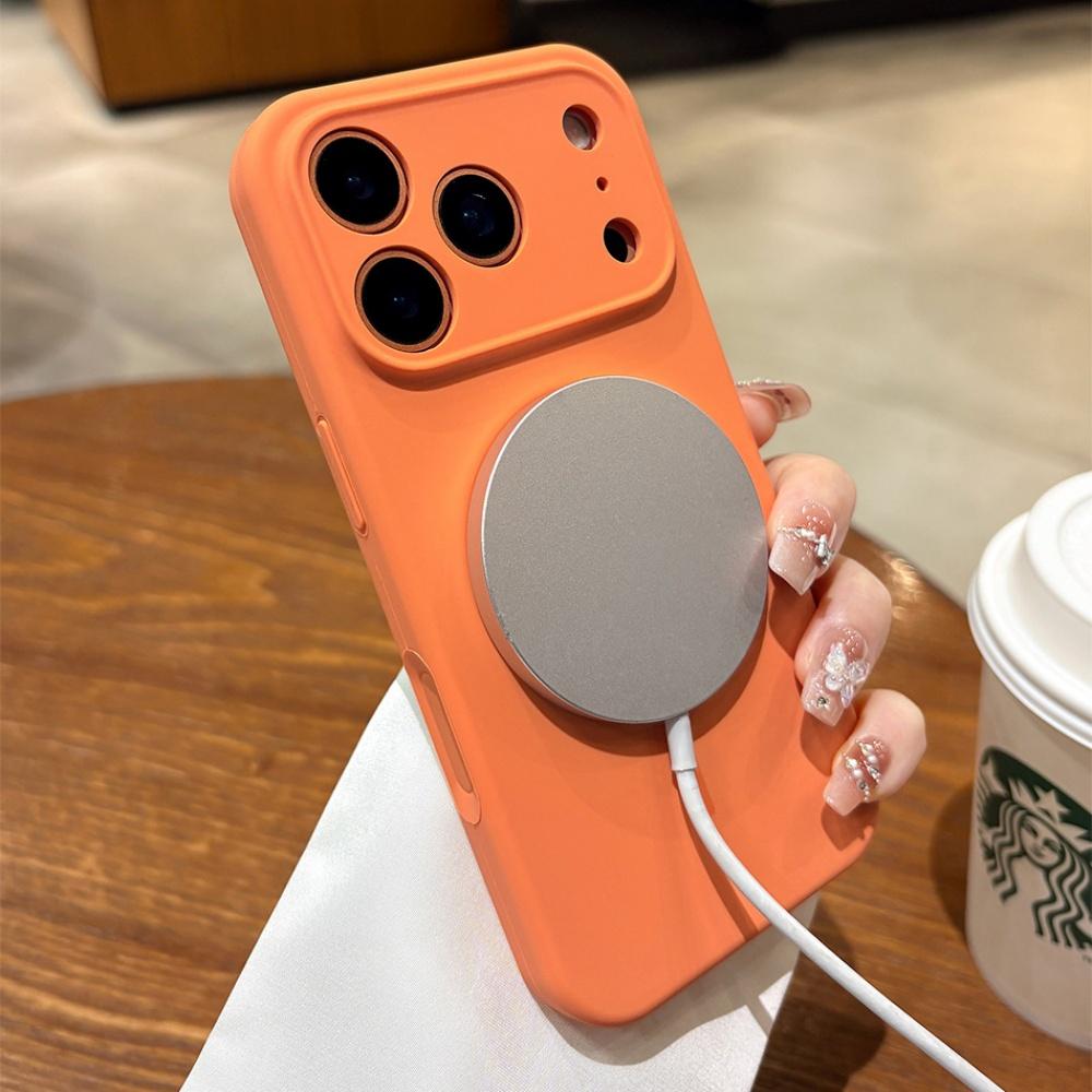 Фиолетовый Моранди для Magsafe Жидкий Силиконовый Магнитный Чехол для IPhone 17 Air 17 Pro Max Защита Камеры Funda Case 17Air 17Pro Колпачок