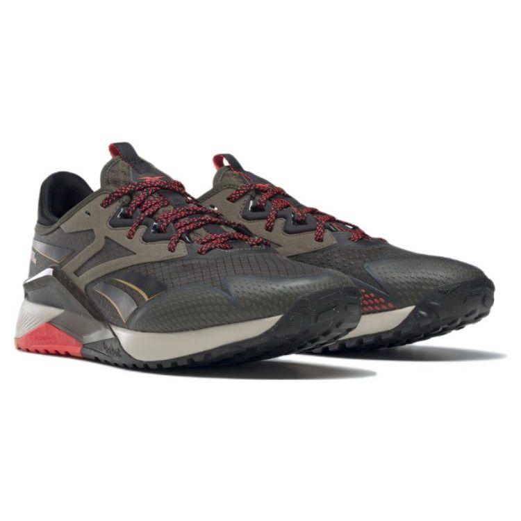 Reebok Nano X2 TR Adventure Army Green Neon Cherry Мужские кроссовки Core-Black GY9493