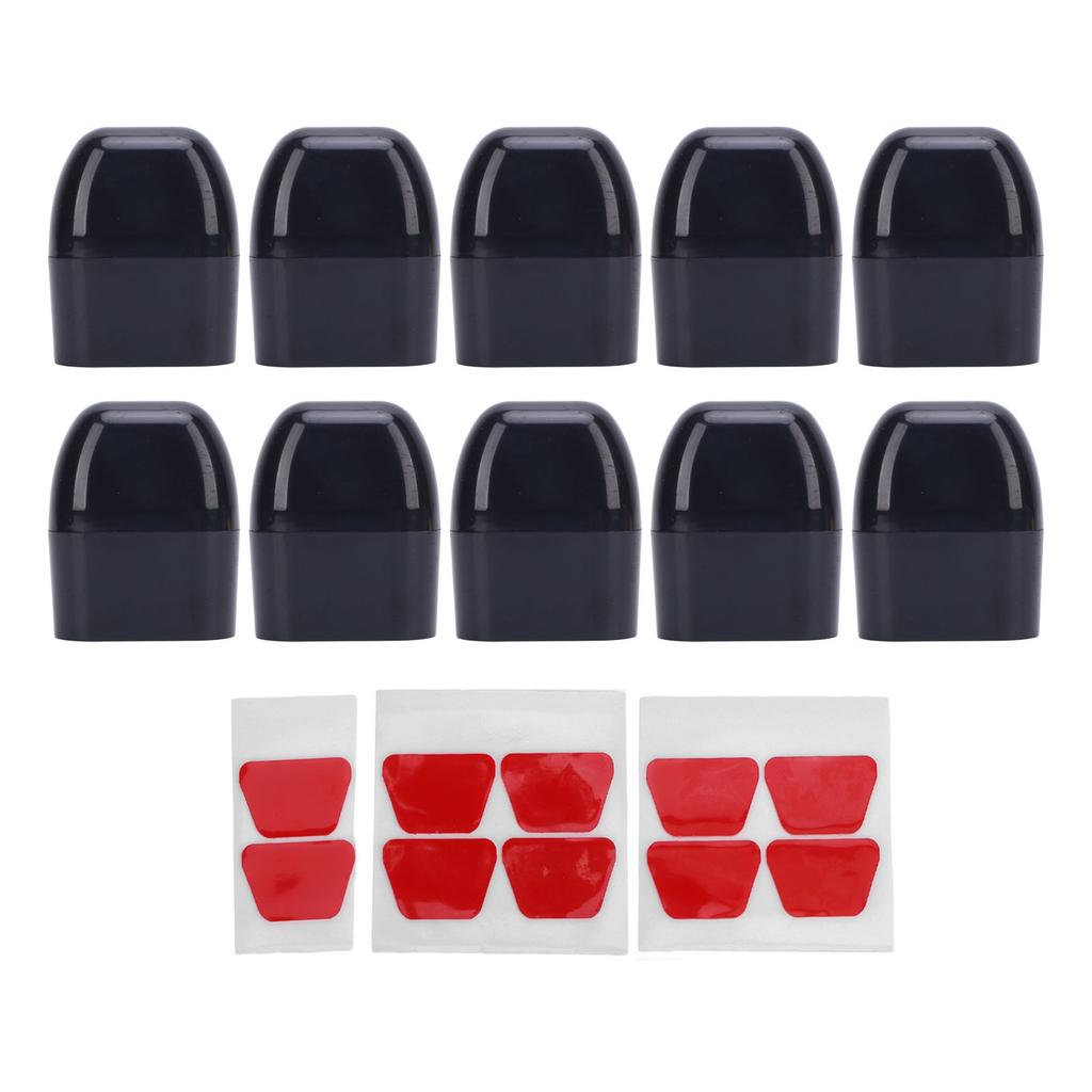 10pcs Car Deer Whistles Adhesive Vehicle Deer Warning Devices for Automotive Trucks Motorcycles Black