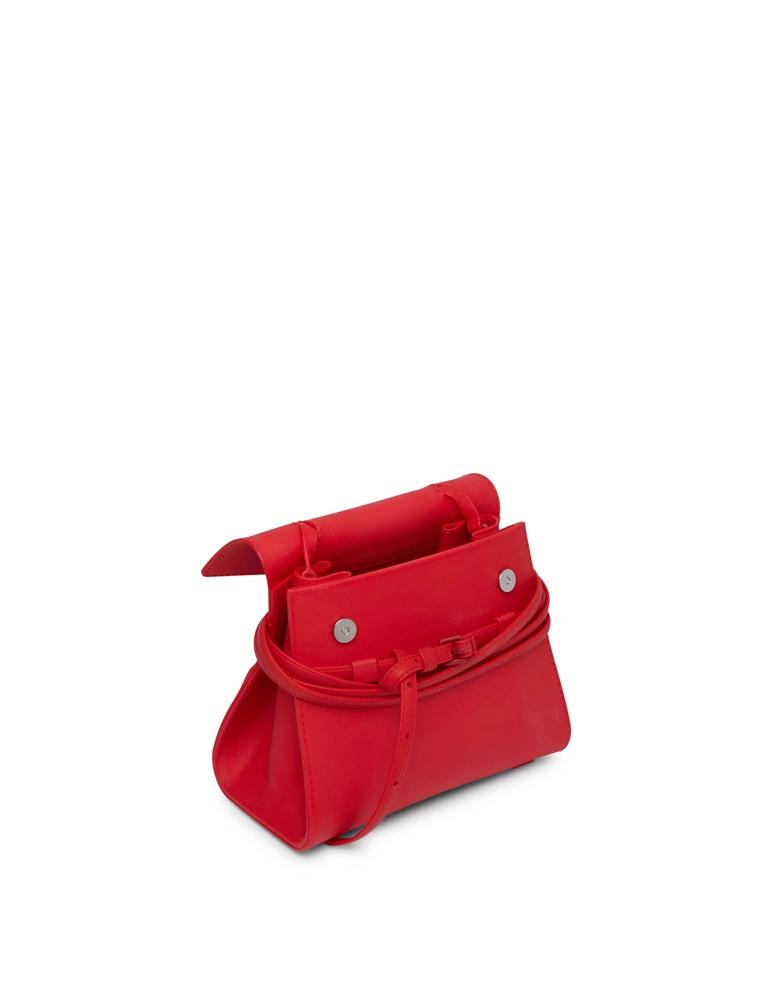 Moschino Tie Me Silicone Small Handbag Red