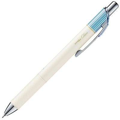 Шариковая ручка Pentel EnerGel Clena 0,4 мм, синий корпус, черные чернила (10 шт.)