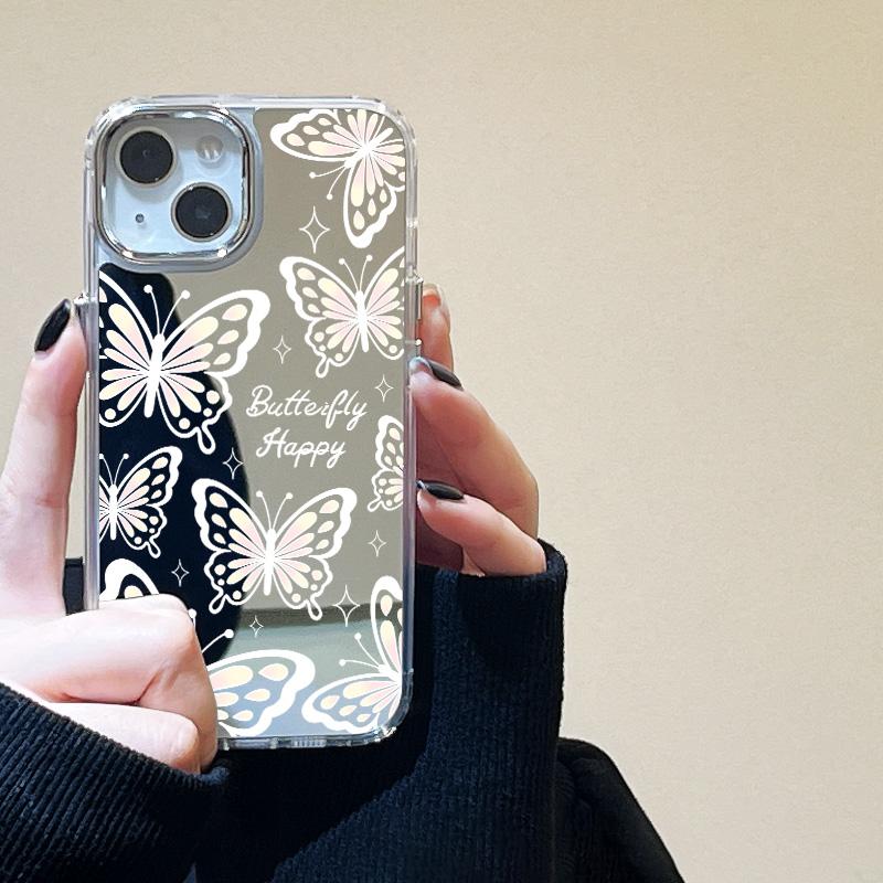 Зеркальный чехол для телефона Clouds Stars для iPhone 15 Pro Max, чехол для iPhone 11 16 12 13 14 Pro Max Plus XS, противоударный чехол-накладка Funda