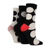 Sock Shop Женский набор носков S Черный с крупным горошком