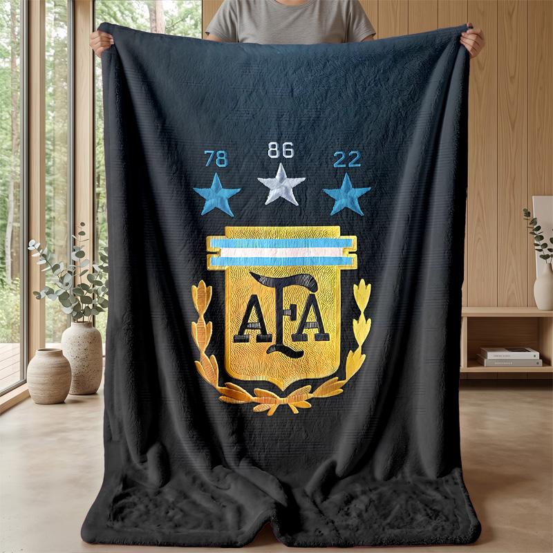 Argentina Theme blanket Soft Flannel Blanket Plush Throw Blanket Cozy Sofa Bed Blanket for Home Decor