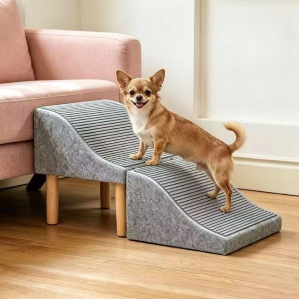 Non-Slip Foldable Dog Ramp Adjustable Non-Slip Pet Ramp Pet Accessories Dog Stairs Dog Bed Use