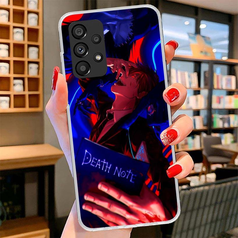 Чехол для телефона N-Note D-Death Yagami Light для Samsung Galaxy A12 A22 A32 A52 A72 A02S Чехол для телефона Note 20 Ultra 10 S10 Plus A51 A71