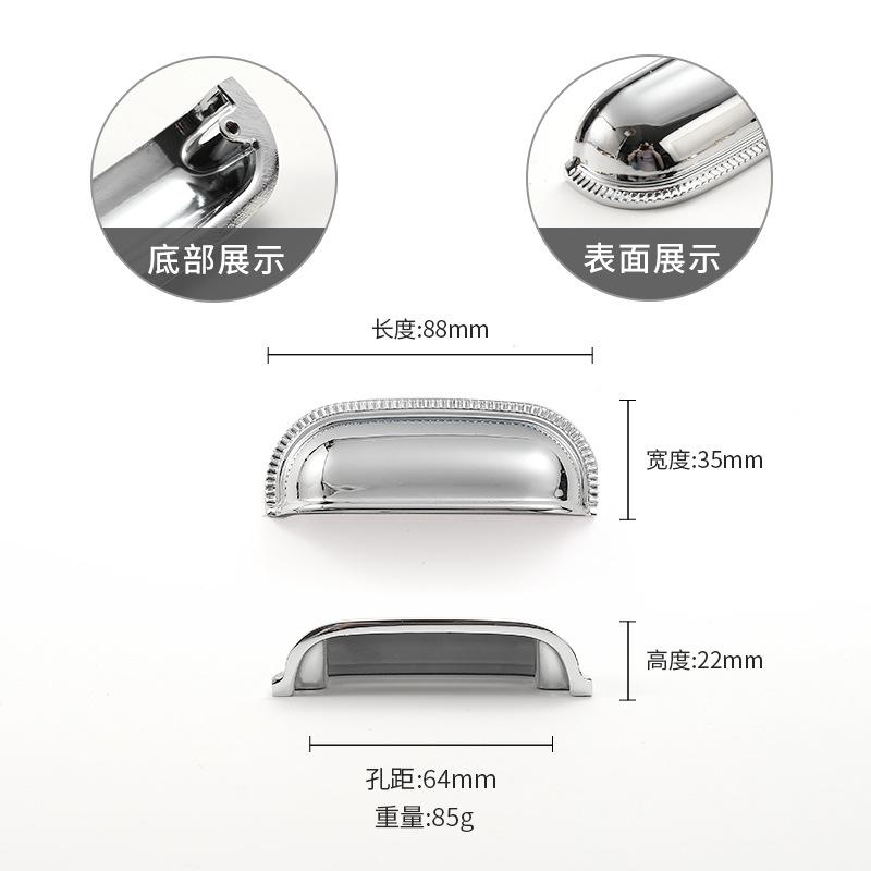 European Solid Brass Handles for Furniture Shell Shape Cabinet Knobs and Handles Kitchen Drawer Handles Shoe Cabinets Pulls