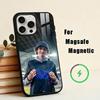 Чехол для телефона F-Finn W-Wolfhard Actor для iPhone17,16,15,14,13,12,11 Plus,Pro Max Магнитный Для Magsafe Беспроводная зарядка