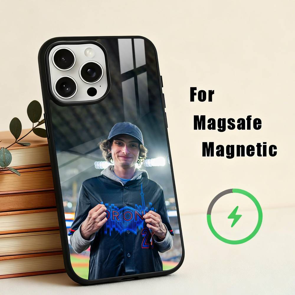 Чехол для телефона F-Finn W-Wolfhard Actor для iPhone17,16,15,14,13,12,11 Plus,Pro Max Магнитный Для Magsafe Беспроводная зарядка