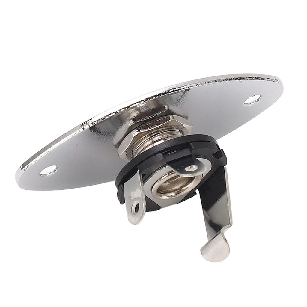 Гитарный джек овальной формы металлический универсальный 1/4 дюймовый джек гнездо пластина для стильных гитар