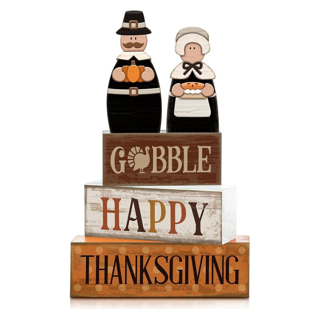 4Pcs Football Table Decorations Football Tiered Tray Decor Sport Game Centerpiece Sign Decorative Rugby Stack Block Gift for Fans Club Tailgate