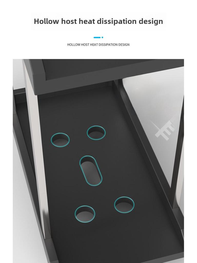 Регулируемая охлаждающая подставка для настольного ПК с полкой для хранения