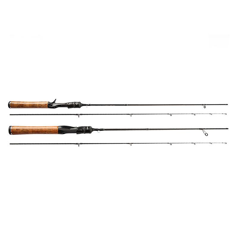 Ultra-Light Fishing Rod Carbon Fiber Spinning/Casting Lure Pole Bait Wt 1.5-9G Line Wt 3-6Lb Wood Handle Fast  Fishing Rods