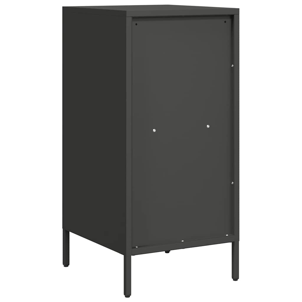 Vidaxl Szafka, Czarna, 35X39X73,5 Cm, Stal Walcowana Na Zimno
