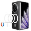 Для Oppo Find N5 5G/OnePlus Open 2 Прозрачный чехол ТПУ+Акрил Магнитная накладка для телефона Совместимая с MagSafe
