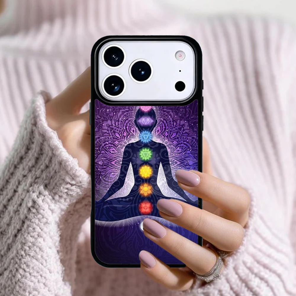 Чехол для телефона Mandala Chakra Insist Yoga для Apple iPhone 17 Air 16E 15 14 Plus 13 12 11 Pro Max Mini Funda Cover