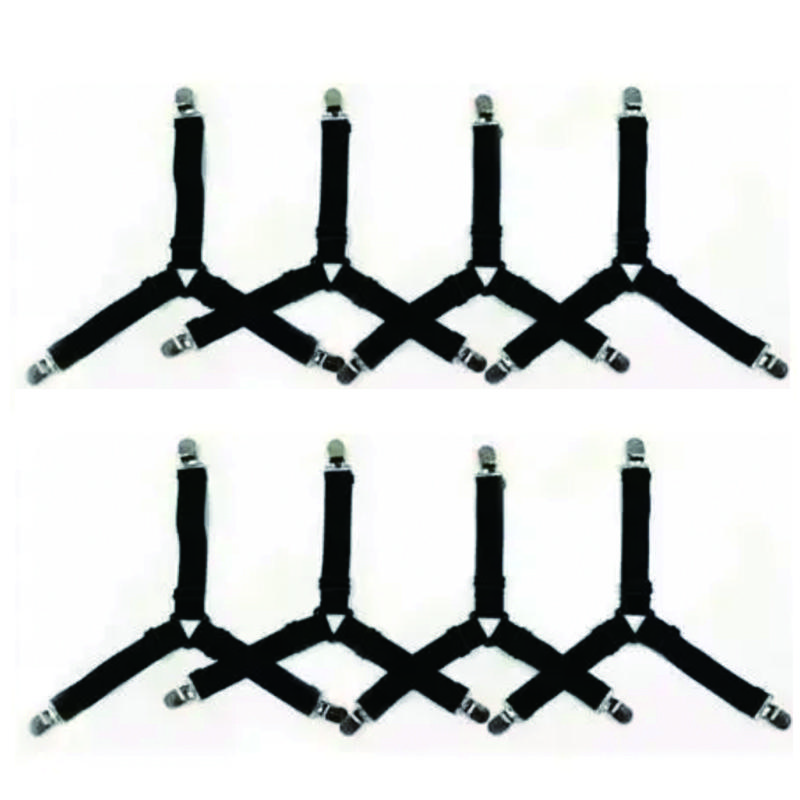 8/4Pcs Bed Sheet Fasteners Holder Gadgets for Bed Sheet Organizer Mattress Cover Clip For Home Elastic Straps Adjustable Clips