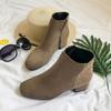 Shop   Women S Suede Mid Heel Ankle bootS wdmS wSe tS10364673