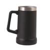 700ML Beer Stein Double Wall Insulation Stainless Steel Coffee Mug Thermal Tumbler for Hot Cold Drinks Big Grip Shatterproof Adventure Drinking Cup