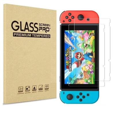 Закаленное стекло для Nintendo Switch [Упаковка из 2 штук] Защитная пленка Устойчивое Защитное стекло Защита от царапин Phonillico®