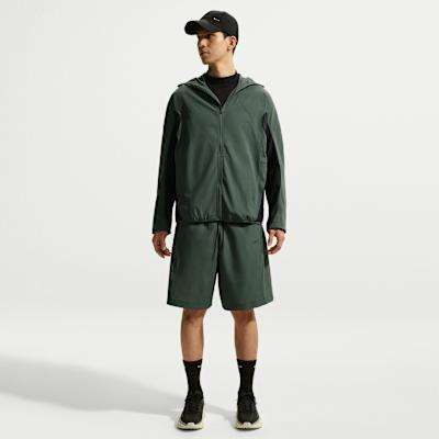 Men's Nike Jackets Men's Green Camouflage/Black/Black Hooded Non Detachable Moderate Other