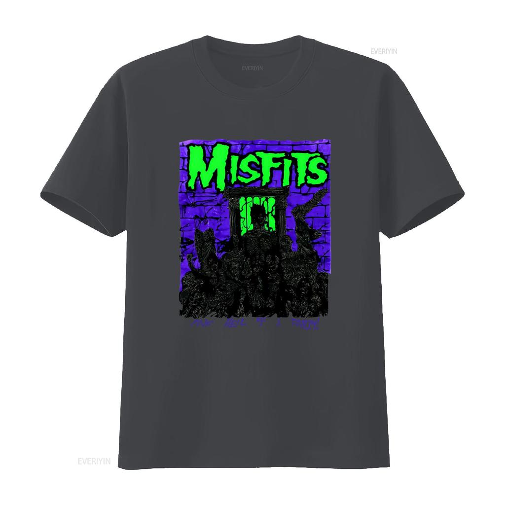 MISFITS 80s Rock Band One Hell of A Party T shirt Vintage Style for Fans vintage Washed Stylish graphic Versatile