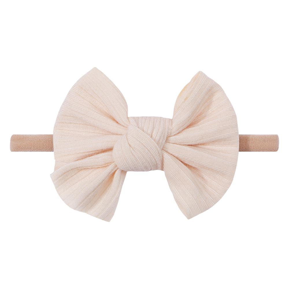 1/2 шт./лот Повязка на голову для новорожденного с бантами, нейлоновая повязка на голову для девочки, эластичные мягкие резинки для волос для детей, детские аксессуары для волос