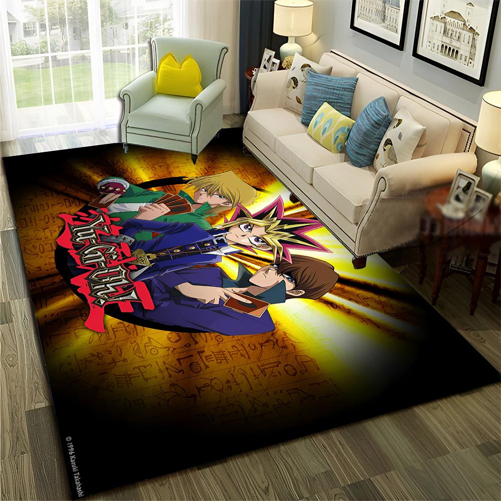 Yu-Gi-Oh MONSTER CARD ковер с рисунком аниме для дома, гостиной, спальни, дивана, коврика, декор, детский коврик, нескользящий напольный коврик