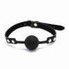 Liebe Seele Cosplay Gag SM Goods Restraint Training Genuine Leather Medical Silicone (Black)