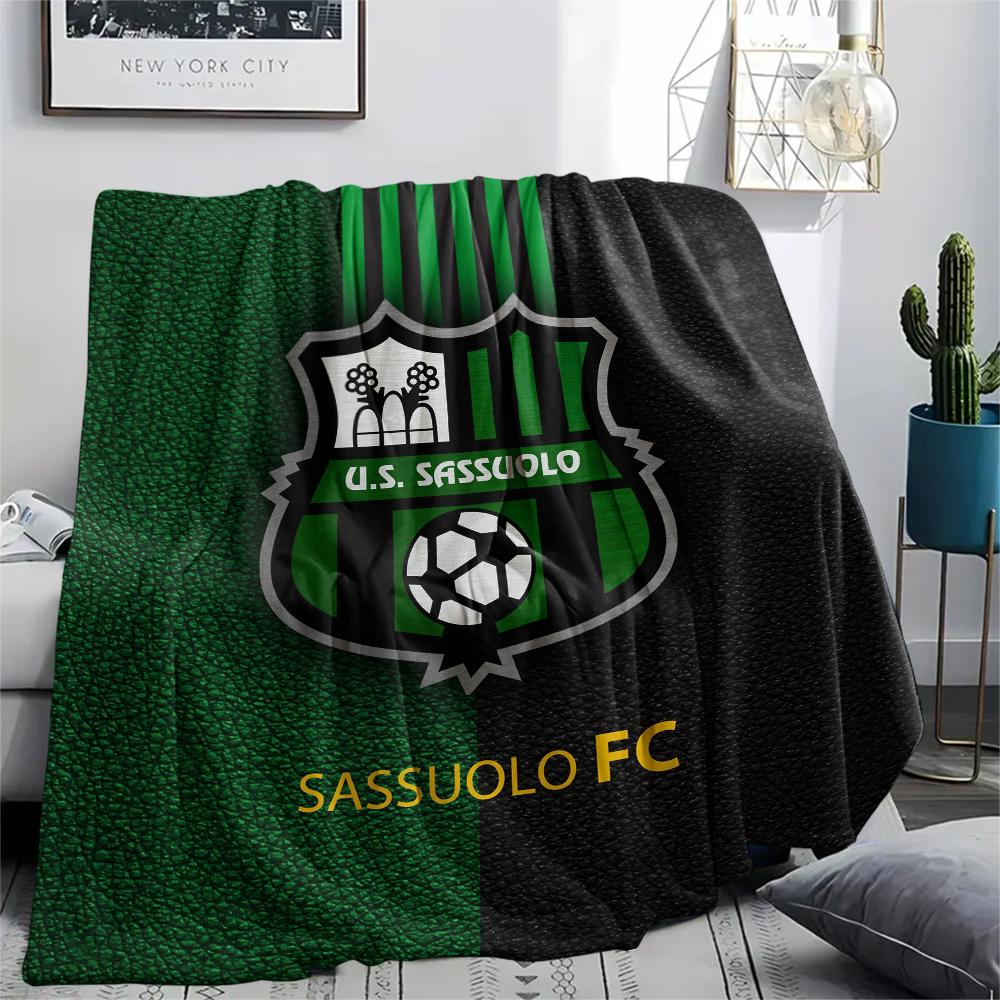Sassuolo Football Club,pattern Flannel Blanket, High quality Comfortable for All Seasons, Home Decor, Warmth and Comfort, Perfect for Gifts.