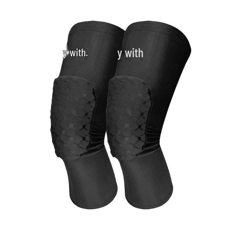 Спортивные рукава для ног из эластичного материала «соты», растягивающегося в четырех направлениях: Дышащие наколенники из лайкры для баскетбола, футбола, противоударная защита