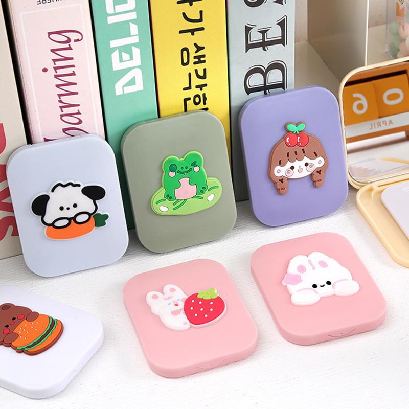 Портативная мультяшная карманная дорожная маленькая массажная щетка для волос мини-карманное зеркало складная расческа для женщин и девочек милые инструменты для укладки