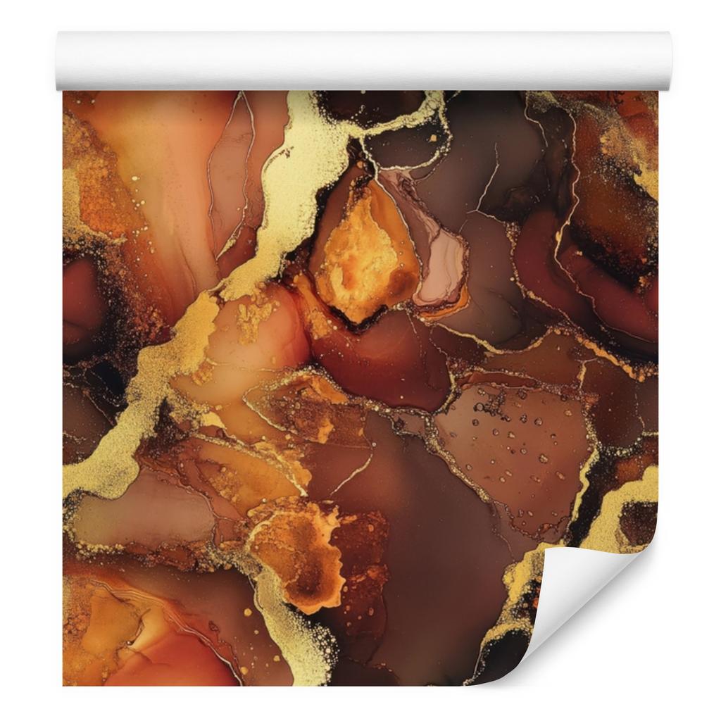 Ink Orange, Rust and Burgundy Wallpaper for Living Room and Bedroom 50x1000