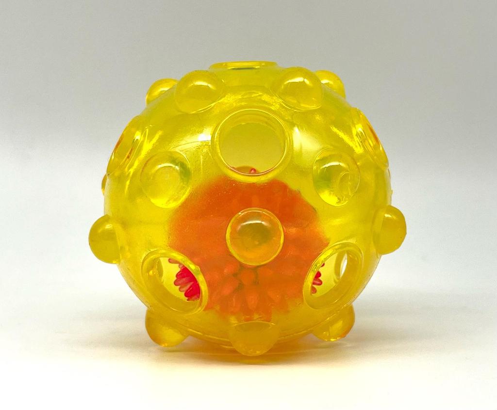 Двухцветная мигающая полая игрушка для собаки со звуком тряски и разборной конструкцией