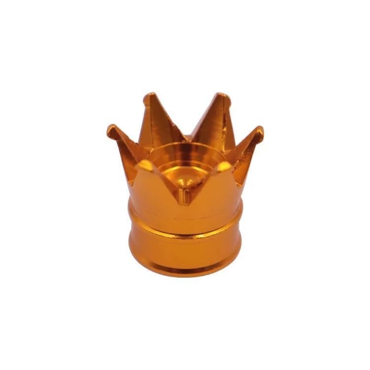 1/4PCS Creative Crown Aluminum Car Wheel Tyre Tire Air Valve Stem Cap Dust Cover Car Styling Decorative Auto Exterior Decoration Valve Stems 1