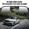 Автомобильное зеркало заднего вида с монитором HD Видео Автопарковочный монитор 4 светодиода Ночное видение Автомобильная камера заднего вида 4.3" 5" TFT LCD