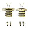 1set Costumes Outfit Yellow Bee Cosplay Jumpsuit Photo Prop Animal Cosplay Props  Adult