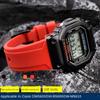 Для G-SHOCK Casio GW6900 DW5600 GW-B5600 GM-5600 водостойкий приподнятый силиконовый ремешок DW-5600 мягкий мужской браслет 24-16 мм Выпуклый