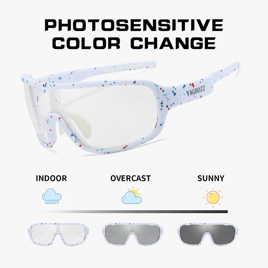 VAGHOZZ Анти-УФ И Фотохромные Outdoor Спортивные Велосипедные Рыболовные Водительские Солнцезащитные Очки Очки Бейсбольные MTB Велосипедные Велосипедные Очки