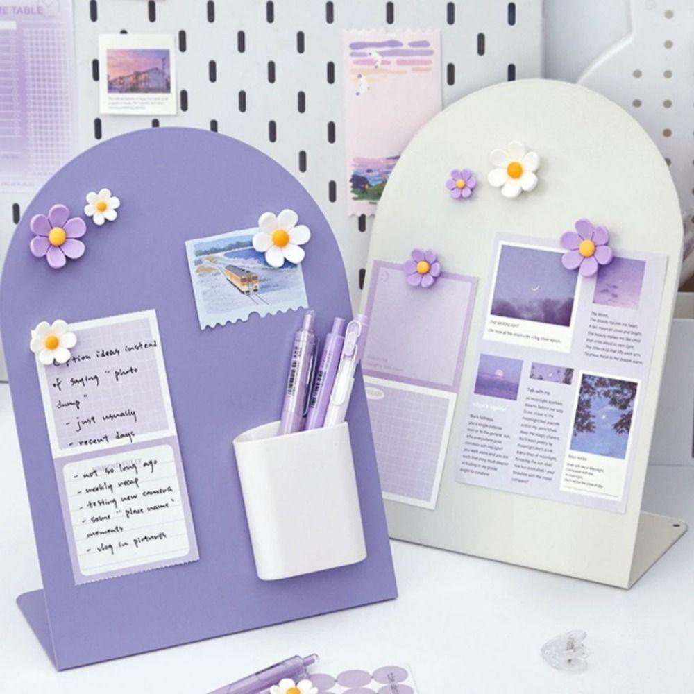 Vertical Storage Board Large Capacity Magnetic Photo Frame Note Board  Office Home Desktop Ornament