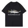 Funny Bomboclat Fish Meme T-shirt High Street Fashion Trend Y2k Short Sleeve T-shirts Women Harajuku Vintage Style T Shirts