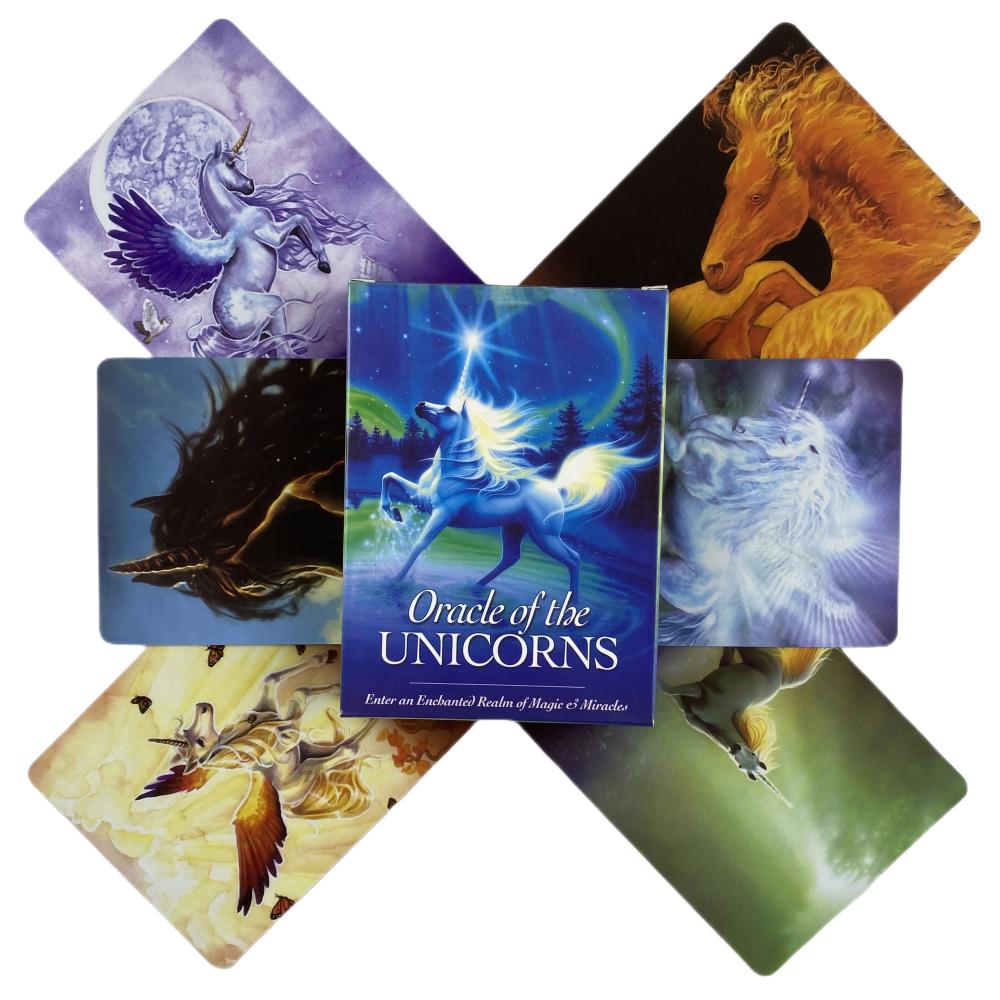 Oracle Of The Unicorns Cards A 44 Tarot English Divination Edition Deck Borad Games