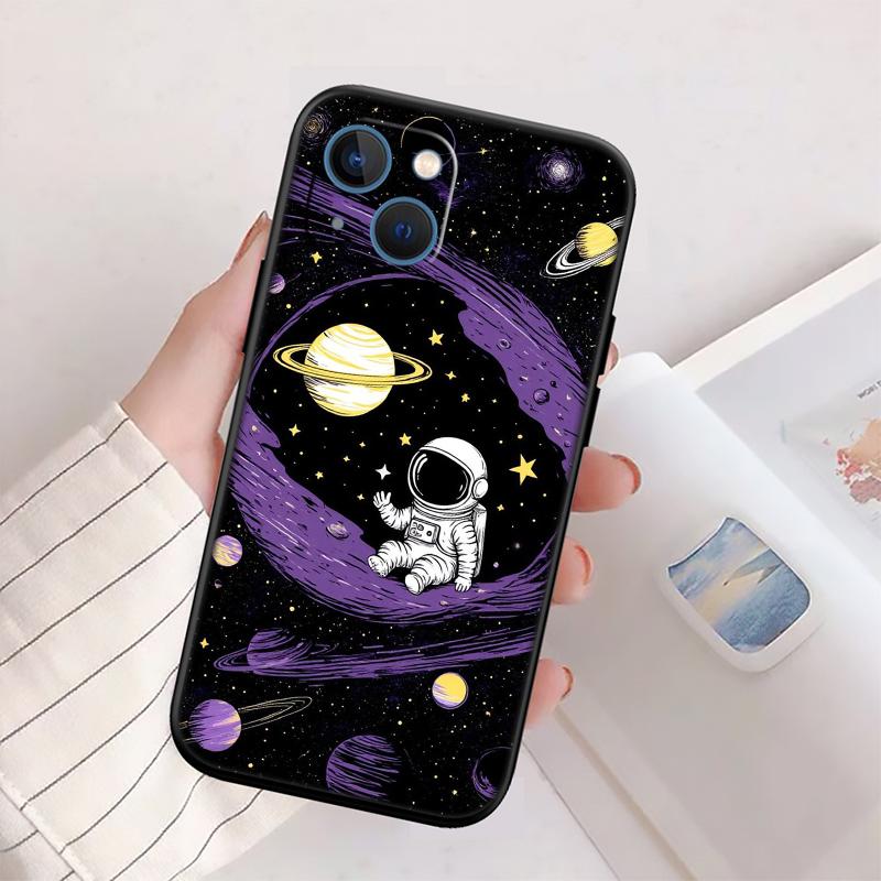BH42 Space Moon Astronaut New High-End Shell Phone Case for Redmi Note 13 14 Pro+ Plus A3 A3X 13X 13C 13R 14S 14C 14R