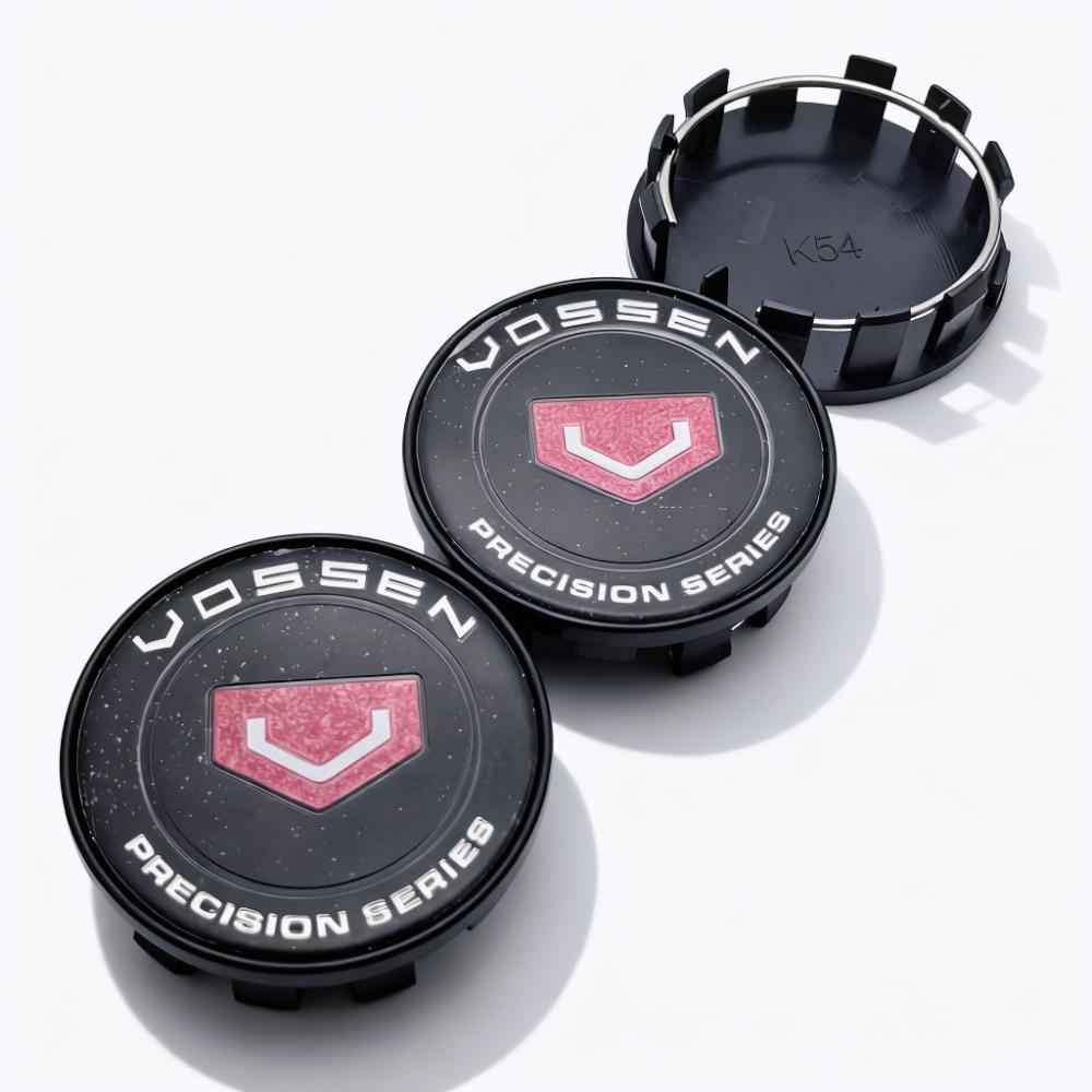 4pcs VOSSEN Logo Emblem Badge Car Wheel Center Caps O.D 54MM 50MM Wheels Hub Cap Rim Hubcaps Dust Cover Replace Car Accessories