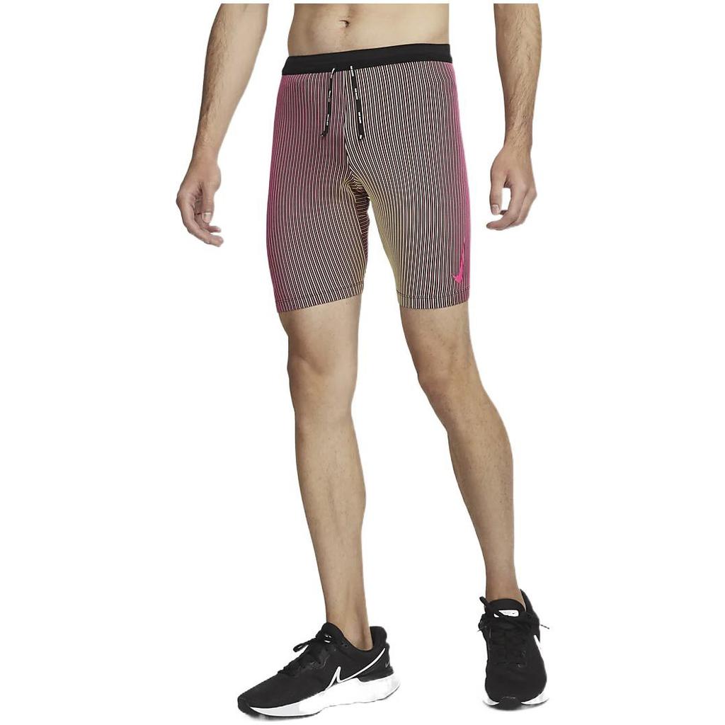 Nike Dri-FIT полосатый логотип с эластичной резинкой на талии, облегающие спортивные шорты, мужские брюки, розовый, черный, DM4623-016