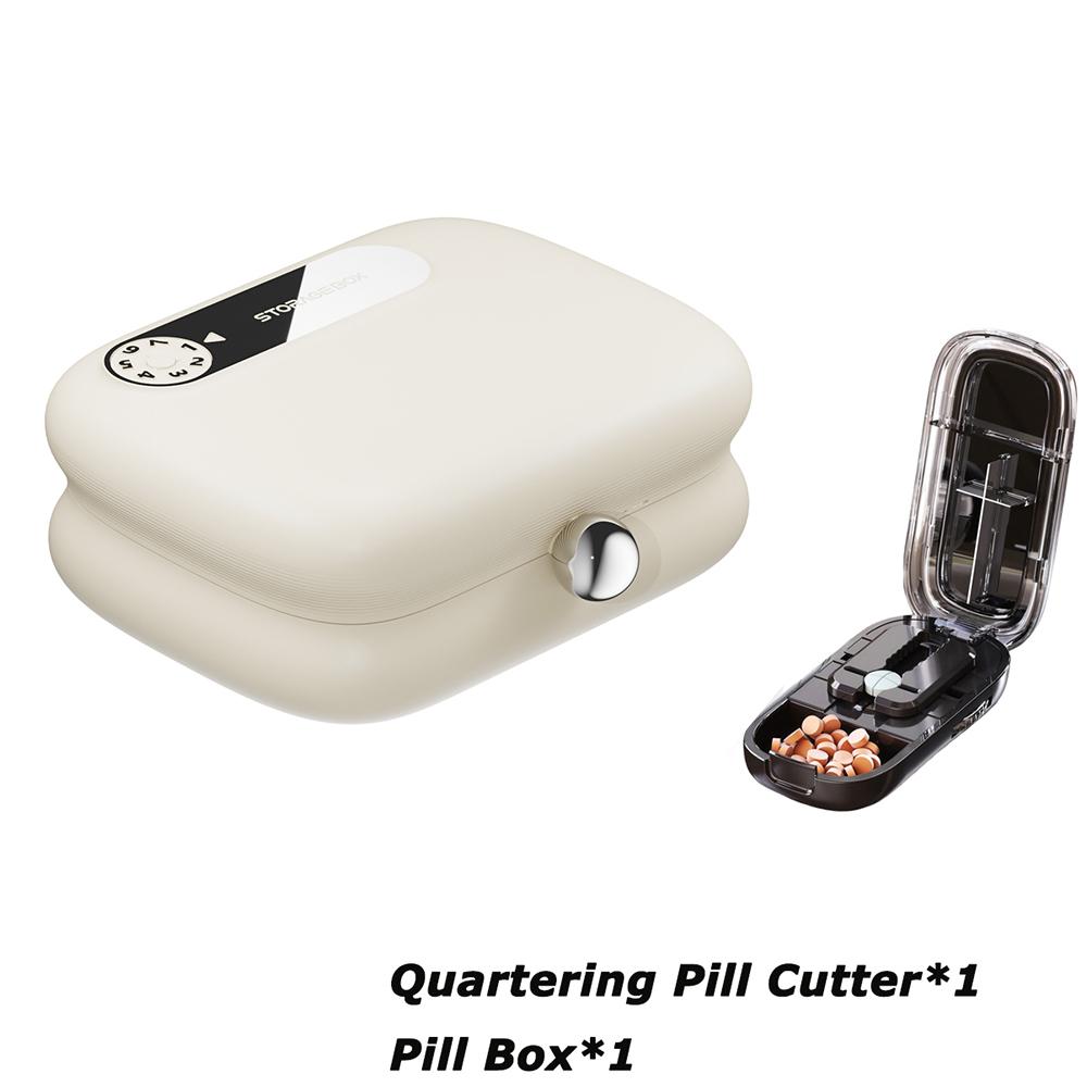 Travel Pill Organizer 7 Compartments Portable Pill Case, Daily Pill Box to Hold Vitamins, Small Pill Container for Pocket Purse